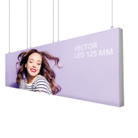Enseigne Vector 125 mm LED : pour attirer et vous démarquer de loin, optez pour une enseigne de forme rectangulaire